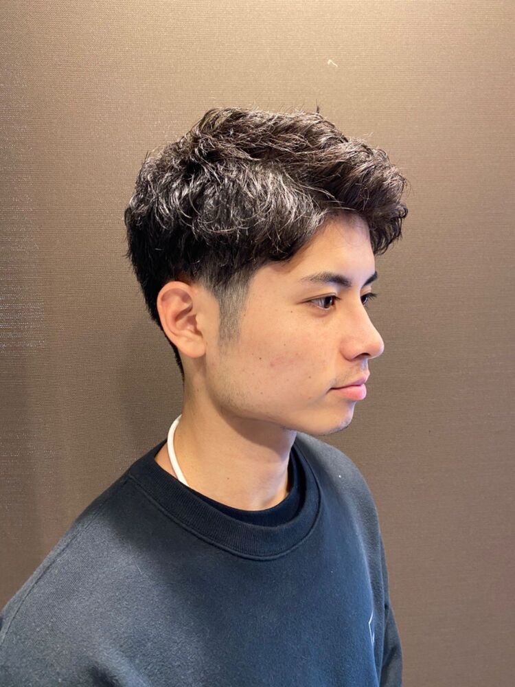 ツーブロック パーマ 理容室 メンズ 六本木 Hiro Ginza 六本木店 ヒロギンザ ロッポンギテン 大石貴紀のヘアスタイル情報 Yahoo Beauty