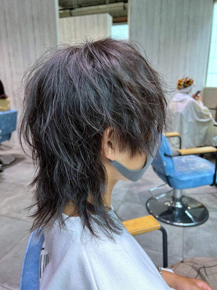 メンズマッシュウルフ Axy新宿 假屋の髪型 ヘアスタイル ヘアカタログ情報 Yahoo Beauty ヤフービューティー
