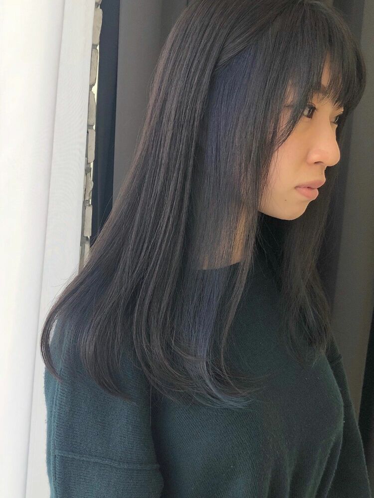 ネイビーのインナーカラー Kaoriのヘアスタイル情報 Yahoo Beauty