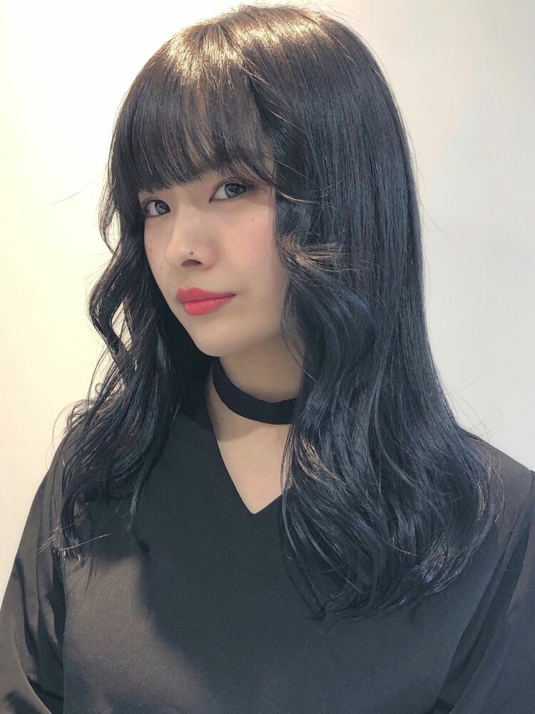韓国風ブルーブラック Kaoriのヘアスタイル情報 Yahoo Beauty