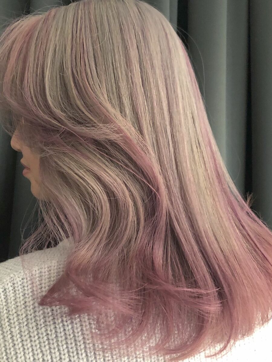 グレーヘアにピンクカラー Kaoriのヘアスタイル情報 Yahoo Beauty