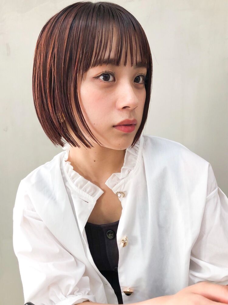 ぷつっとボブスタイル Mee ミィー 石上沙也香のヘアスタイル情報 Yahoo Beauty