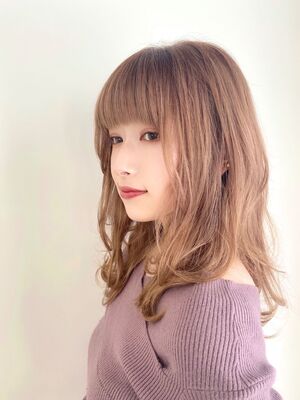 フェミニンパーマ セミロングの髪型 ヘアスタイル ヘアカタログ 人気順 Yahoo Beauty ヤフービューティー