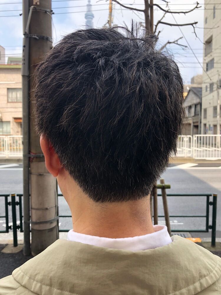 束感抜群フェザーショートジェルワックスを揉み込んで束感を出したスタイル Lond Leglise 立川 ロンド レグリーズ タチカワ 北原 翔のヘアスタイル情報 Yahoo Beauty