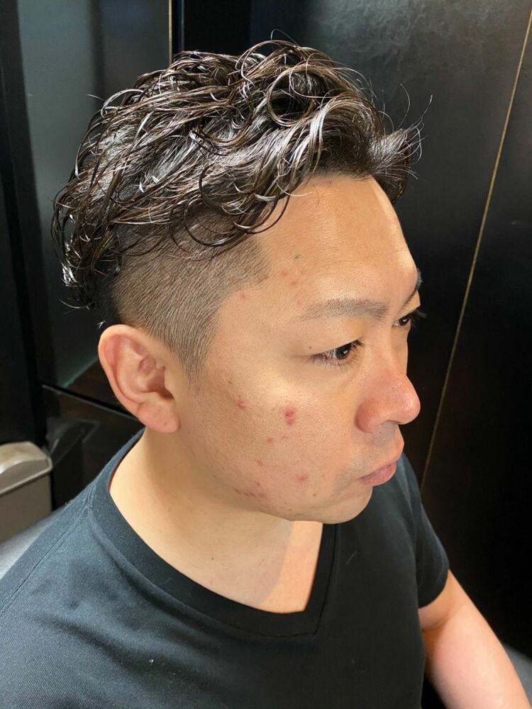 1時間以内で終わる メンズパーマスタイル Hiro Ginza Barber Shop 大宮店 ヒロギンザ バーバーショップオオミヤテン 稲垣 心のヘアスタイル情報 Yahoo Beauty