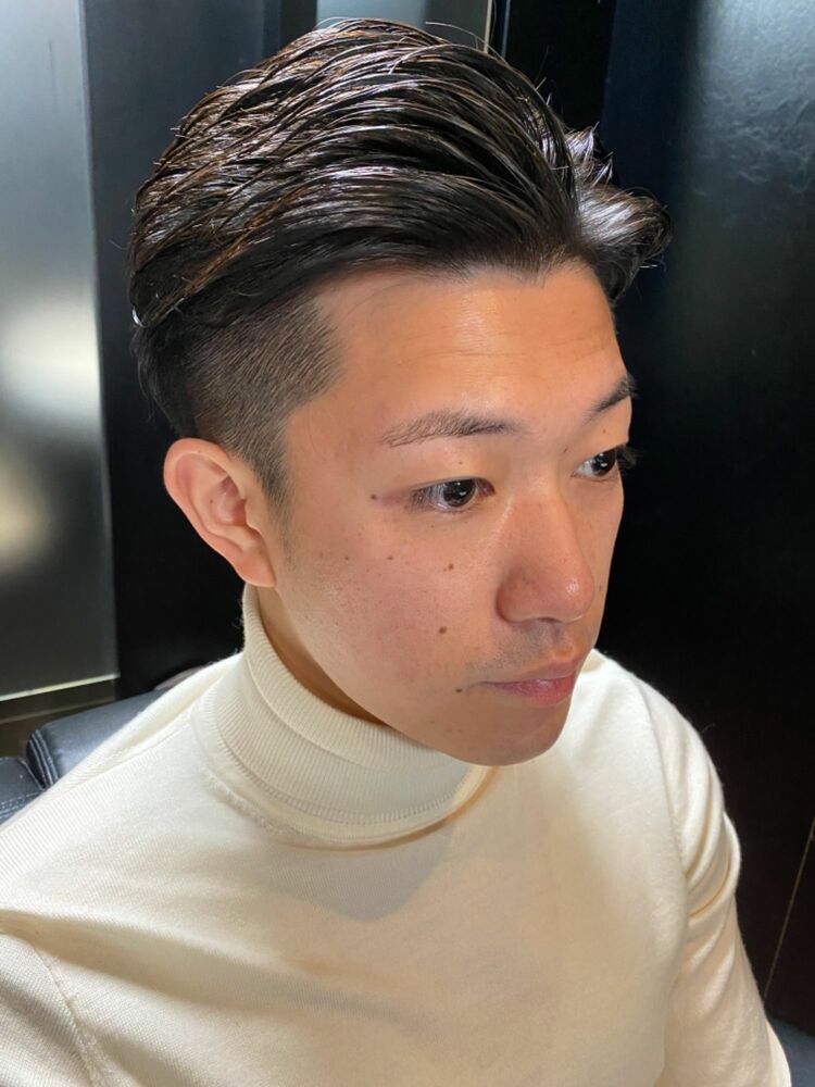 ツーブロックビジネスショート ヒロ銀座 神田 理容室 Hiro Ginza Barber Shop 大宮店 ヒロギンザ バーバーショップオオミヤテン 稲垣 心のヘアスタイル情報 Yahoo Beauty