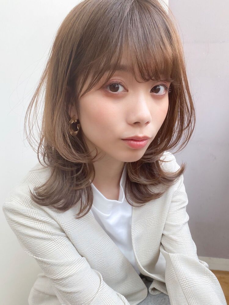 ゆるふわブランジュミディアムレイヤー Drive For Garden ドライブフォーガーデン 中川 崇広 Gardenのヘアスタイル情報 Yahoo Beauty