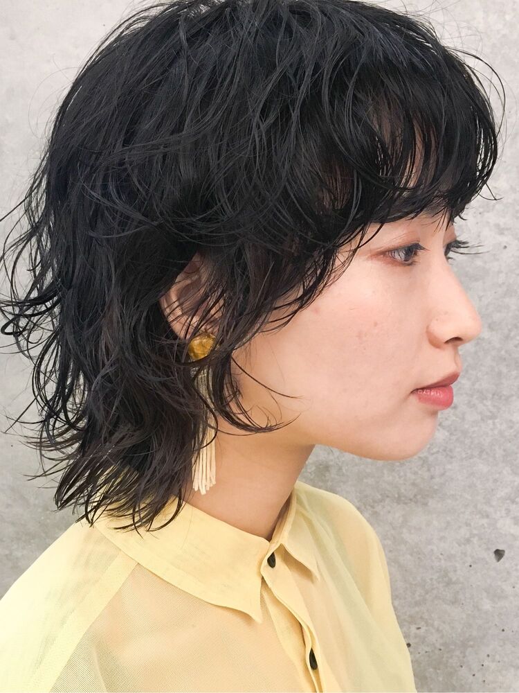 ショートウルフ パーマ 湯本 哲也のヘアスタイル情報 Yahoo Beauty