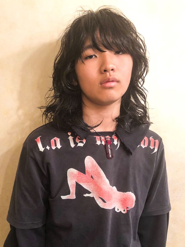 Canaan表参道 メンズロングウルフ ニュアンスウェーブパーマ Canaan 表参道 カナン オモテサンドウ Canaan表参道 森田 昌範のヘアスタイル情報 Yahoo Beauty