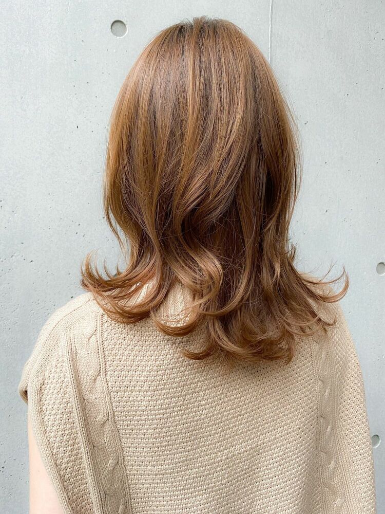 代30代 デジタルパーマでかける毛先パーマがかわいい最新ミディアムヘア 宮崎陽平のヘアスタイル情報 Yahoo Beauty