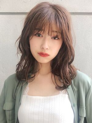 ゆるふわパーマ ミディアムの髪型 ヘアスタイル ヘアカタログ 人気順 Yahoo Beauty ヤフービューティー