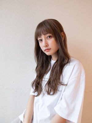 ぱっつん ロングの髪型 ヘアスタイル ヘアカタログ 人気順 Yahoo Beauty ヤフービューティー