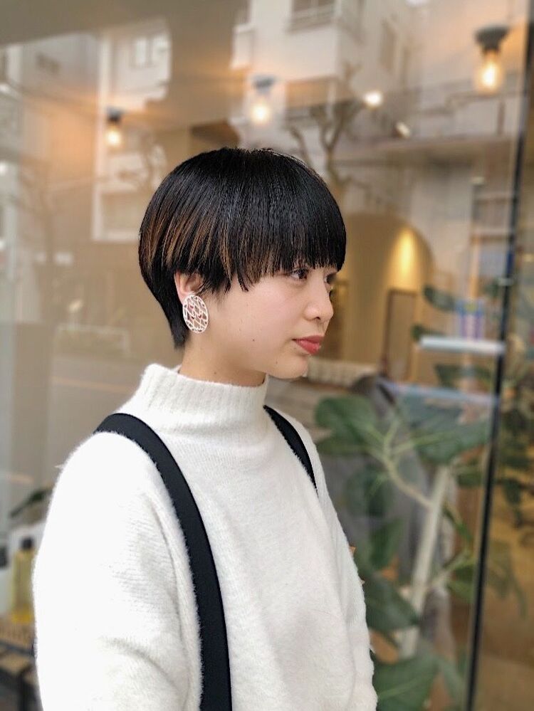 アクセントカラーがポイントのマッシュショート 渋谷 And Chill シブヤ アンド チル ノグチユウキ And Chillの髪型 ヘアスタイル ヘアカタログ情報 Yahoo Beauty ヤフービューティー