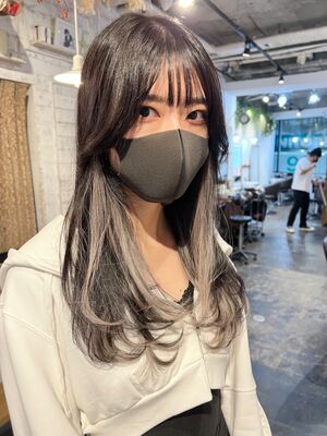 インナーカラー ロングの髪型 ヘアスタイル ヘアカタログ 人気順 Yahoo Beauty ヤフービューティー