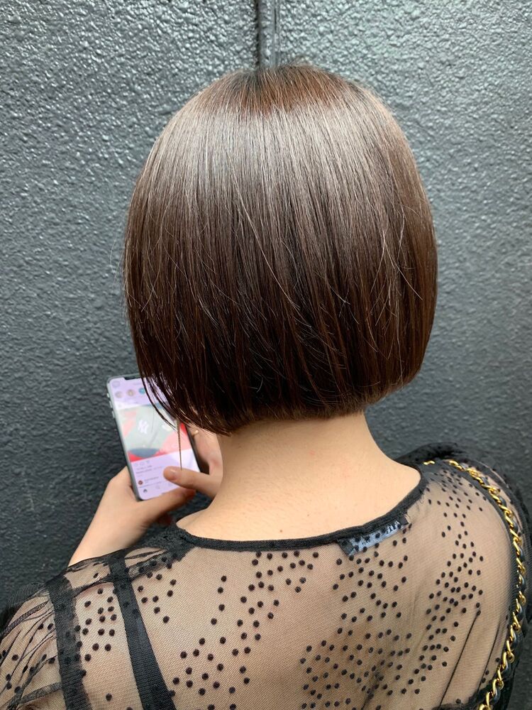 シンプル韓国風ミニボブ ミニタンバルモリ Franz ｂｙ Adjuvant フランツバイアジュバン 下地雄太のヘアスタイル情報 Yahoo Beauty