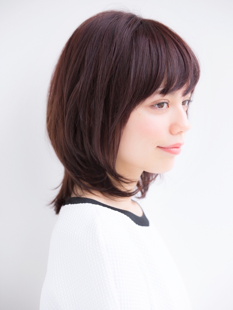 大人かわいいマルサラカラーウルフボブ Laf From Garden ラフ フロム ガーデン Garden 寺尾拓巳のヘアスタイル情報 Yahoo Beauty