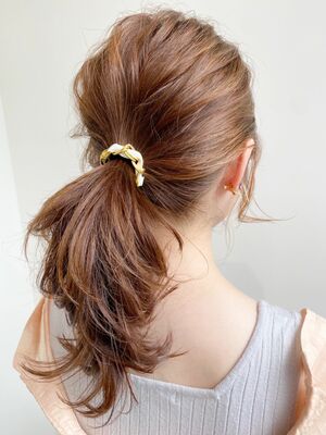 21年夏 ポニーテール ミディアムの新着ヘアスタイル 髪型 ヘアアレンジ Yahoo Beauty
