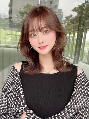 韓国ヘア ミディアムの髪型 ヘアスタイル ヘアカタログ 人気順 Yahoo Beauty ヤフービューティー