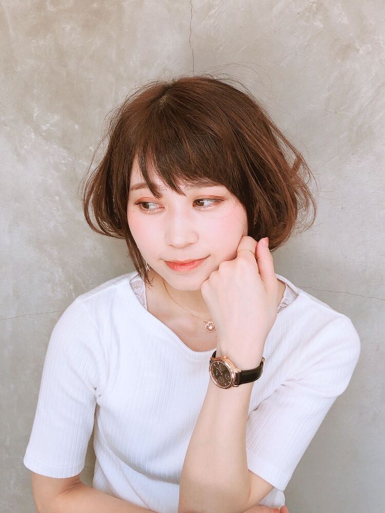 ひし形 愛され柔らかふんわりボブ ゆうのヘアスタイル情報 Yahoo Beauty