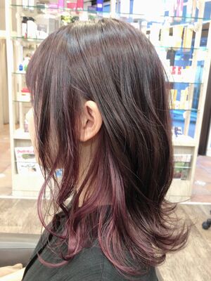 ピンク ミディアムの髪型 ヘアスタイル ヘアカタログ 人気順 Yahoo Beauty ヤフービューティー