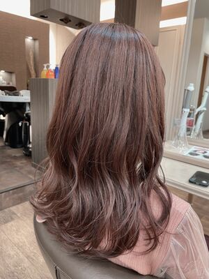 ピンクアッシュ セミロングの髪型 ヘアスタイル ヘアカタログ 人気順 Yahoo Beauty ヤフービューティー