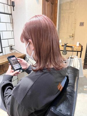 21年秋冬 ピンクベージュ ミディアムの新着ヘアスタイル 髪型 ヘアアレンジ Yahoo Beauty
