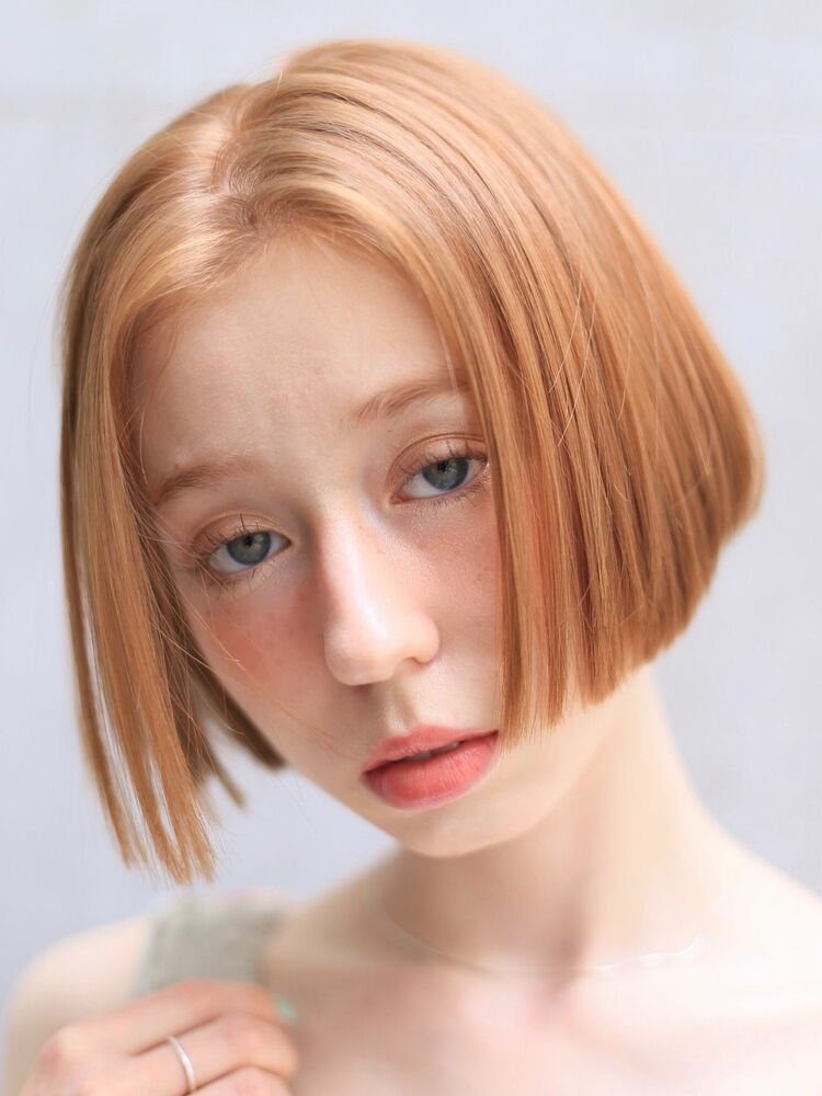 ボブミニボブショートハンサムショート毛先パーマことりベージュ Merry メリー Akiのヘアスタイル情報 Yahoo Beauty
