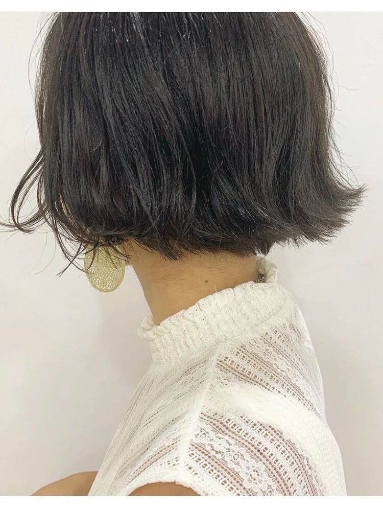 ニュアンスshort Bob Hair Make Seek 立川 ヘアアンドメイクシークタチカワ 山内 奈月のヘアスタイル情報 Yahoo Beauty