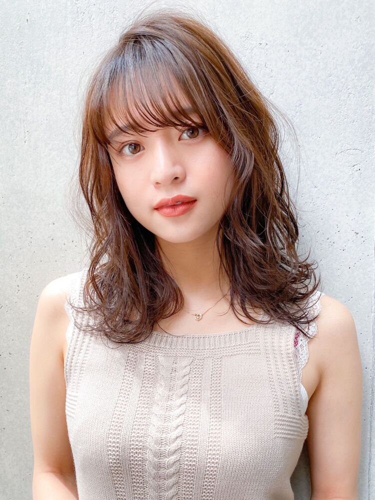 デジタルパーマでゆるふわスタイル♪｜Agnos 青山（アグノス アオヤマ）原田 実茄のヘアスタイル情報｜Yahoo