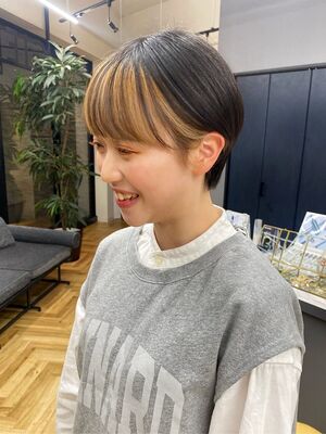 21年夏 前髪インナーカラーの新着ヘアスタイル 髪型 ヘアアレンジ Yahoo Beauty