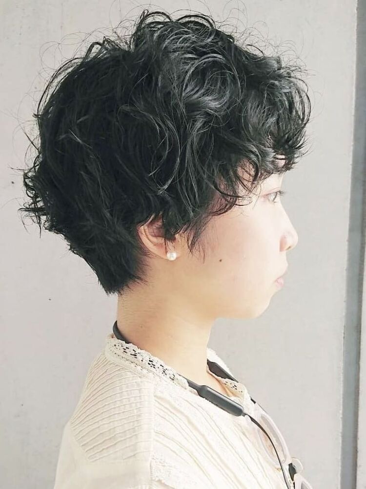 マッシュショートのくるくるパーマ Lepes リーピース 山口華絵 中目黒lepes のヘアスタイル情報 Yahoo Beauty