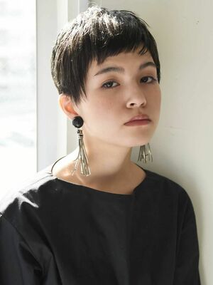 21年夏 黒髪ショート ベリーショートの新着ヘアスタイル 髪型 ヘアアレンジ Yahoo Beauty