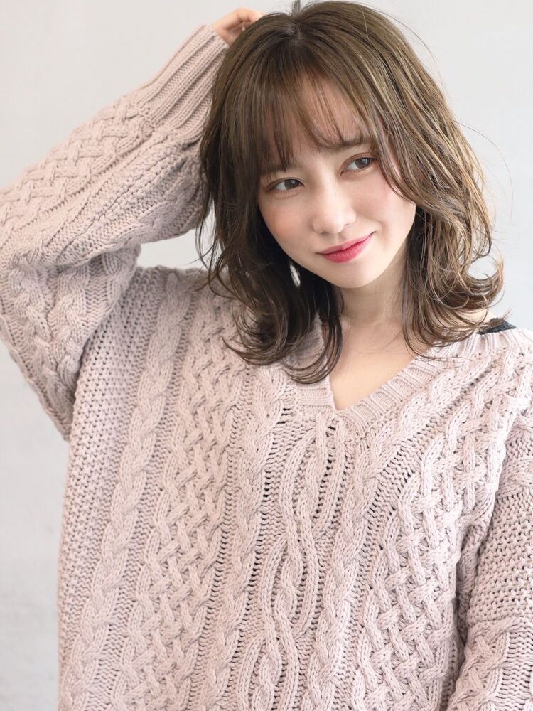 鎖骨レングス レイヤー 毛先パーマ Pratt 92co プラット Pratt 92co 根本のヘアスタイル情報 Yahoo Beauty