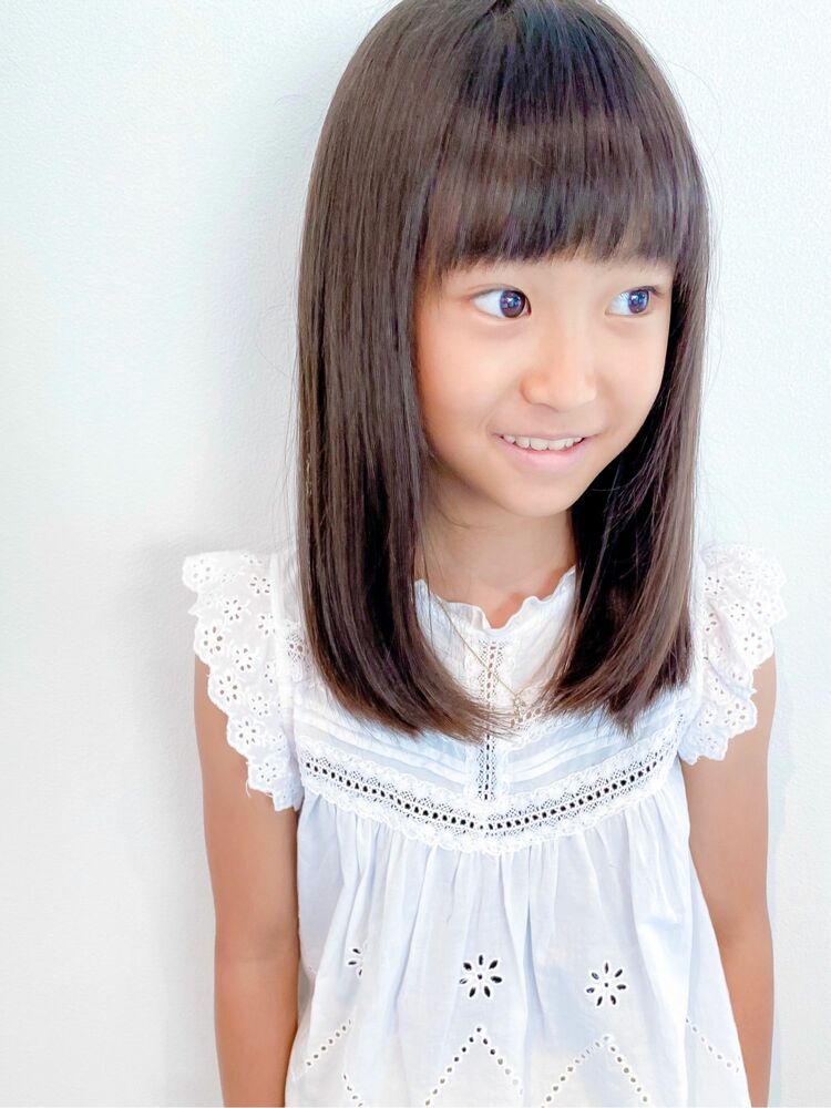 小学生女子もツヤ髪に ワンカール ストレートヘア Amoute アムティ Hiro Amouteのヘアスタイル情報 Yahoo Beauty