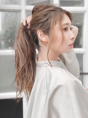 21年夏 前髪なし ロングの新着ヘアスタイル 髪型 ヘアアレンジ Yahoo Beauty