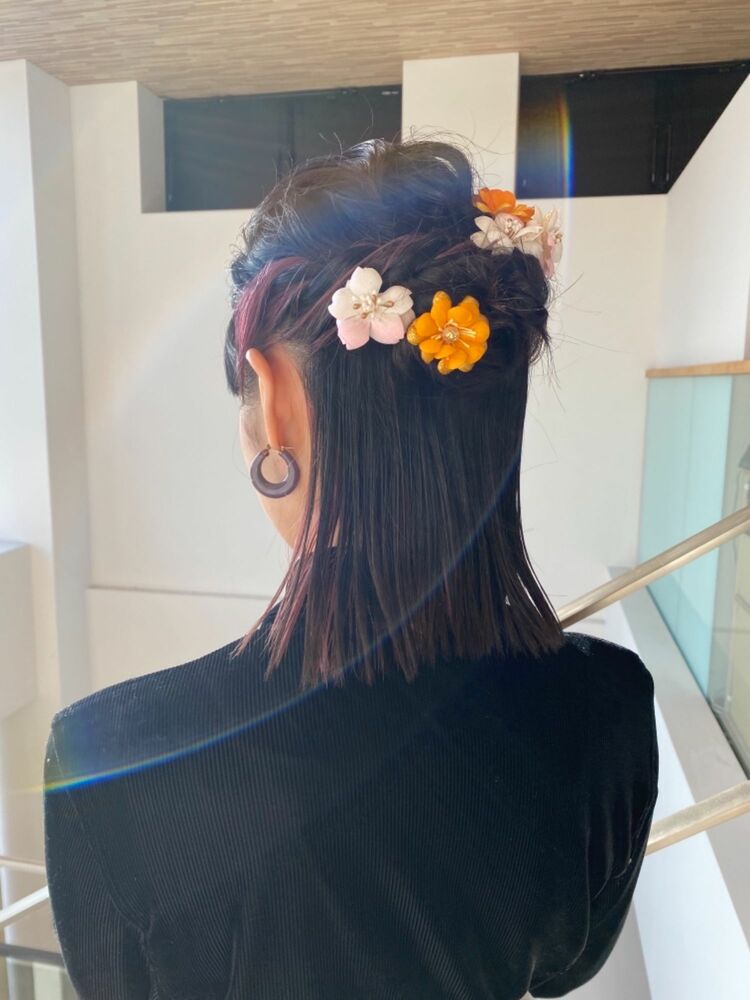 成人式前撮りヘアセット ハナエの髪型 ヘアスタイル ヘアカタログ情報 Yahoo Beauty ヤフービューティー