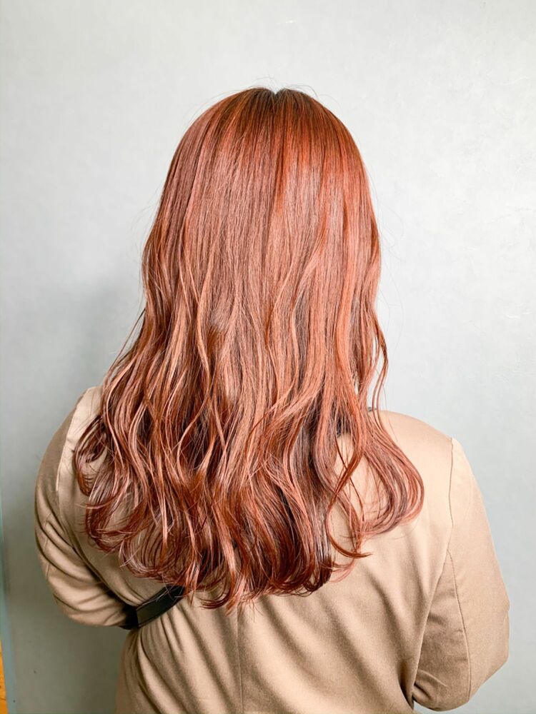 ブリーチなしで作るオレンジベージュカラー ｗ ワット 新宿 ワットシンジュク Daikiのヘアスタイル情報 Yahoo Beauty
