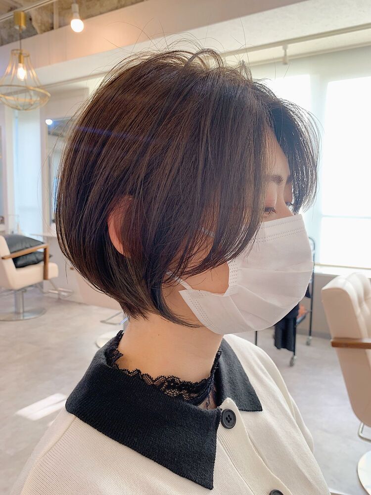 好感度抜群 女性らしい短すぎないショートボブ 大人アッシュブラウン 早田 卓矢 Cocona Hair Maison ココナ ヘアメゾン Tocca難波 店長 早田卓矢の髪型 ヘアスタイル ヘアカタログ情報 Yahoo Beauty ヤフービューティー