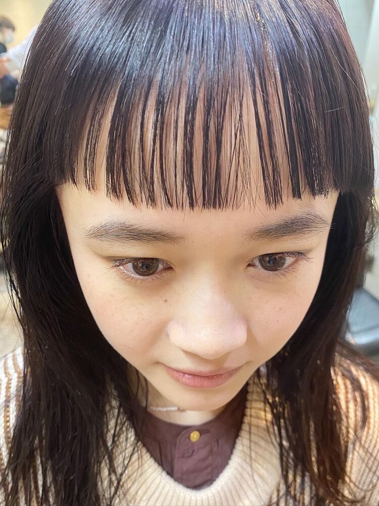 ショートバングのロングヘア Soi By Elica 下北沢 ソイ バイエリカ シモキタザワ 坂本裕介の髪型 ヘアスタイル ヘアカタログ情報 Yahoo Beauty ヤフービューティー