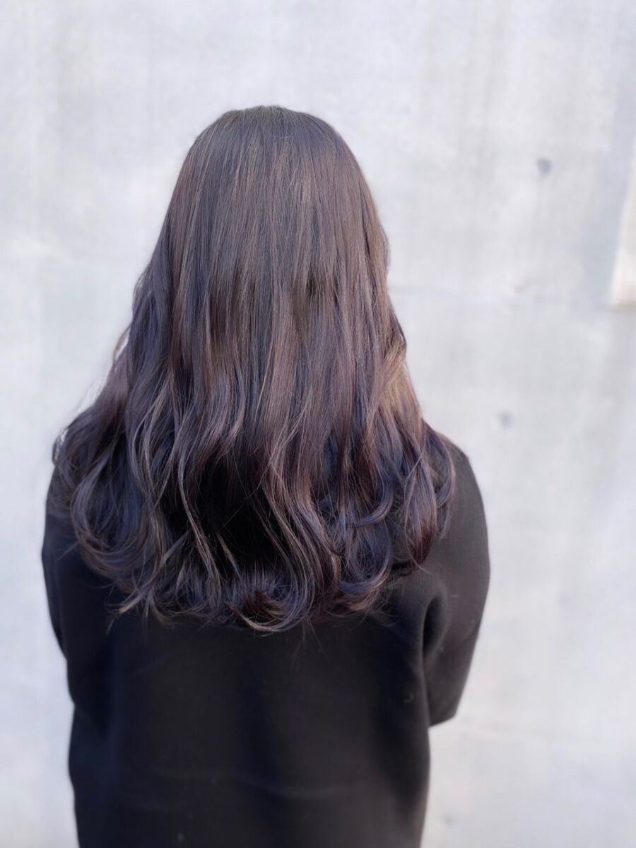 艶髪 ダークラベンダーアッシュカラー Ayanoのヘアスタイル情報