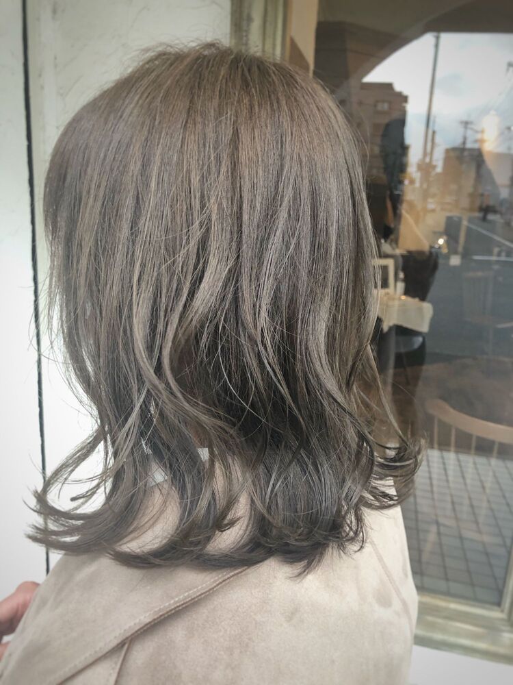 くすみベージュ スーリール 箱崎店 スーリールハコザキテン 桑原亜衣子のヘアスタイル情報 Yahoo Beauty