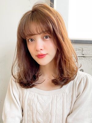 21年夏 毛先パーマの新着ヘアスタイル 髪型 ヘアアレンジ Yahoo Beauty