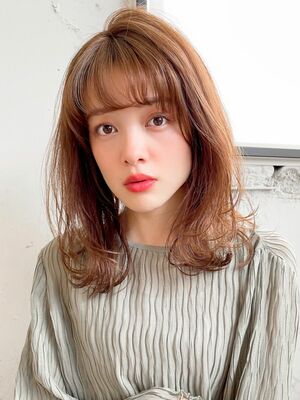 21年夏 毛先パーマの新着ヘアスタイル 髪型 ヘアアレンジ Yahoo Beauty