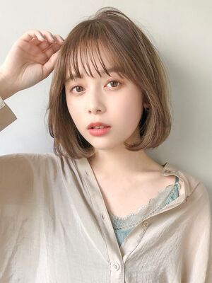 22年春 韓国ボブの人気ヘアスタイル 髪型 ヘアアレンジ Yahoo Beauty