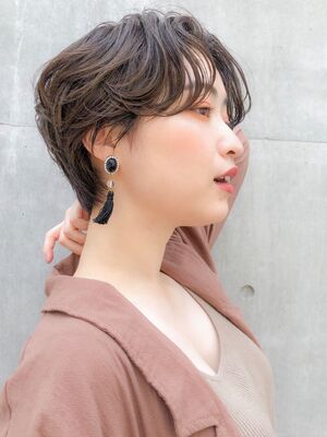 21年秋冬 センター分け ショートの新着ヘアスタイル 髪型 ヘアアレンジ Yahoo Beauty