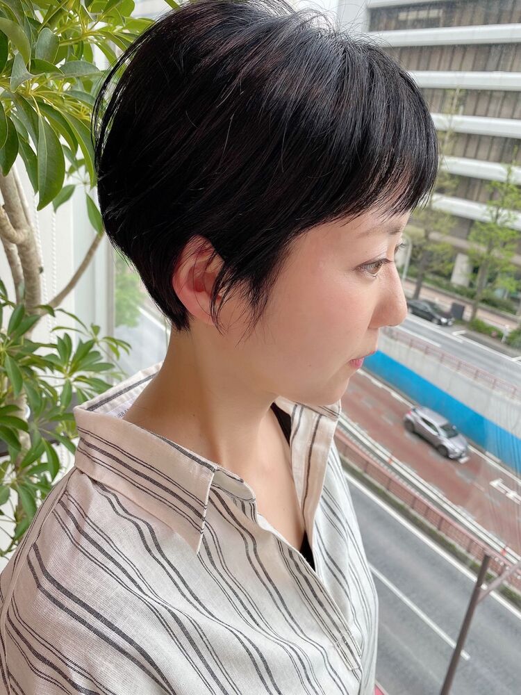 銀座 Vie つばさ カットが上手い 大人女性のスッキリショートヘア Vie 青山 表参道 ヴィー アオヤマオモテサンドウ つばさのヘアスタイル情報 Yahoo Beauty
