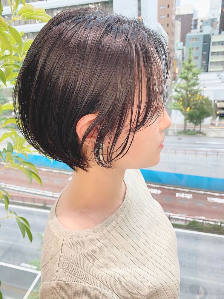 銀座/VIE/つばさ☆カットが上手い 黒髪でもふんわり軽いショートボブ｜VIE 銀座二丁目（ヴィー ギンザニチョウメ）つばさのヘアスタイル情報