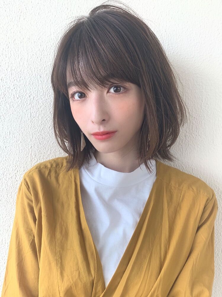 ボブ 外ハネ 可愛い髪型 Afloat D L アフロート ディル Afloat D L 井上晃輔のヘアスタイル情報 Yahoo Beauty