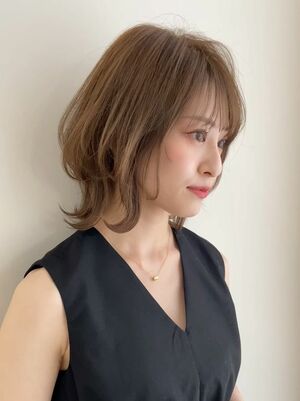 22年夏 ミディアムボブの人気ヘアスタイル 髪型 ヘアアレンジ Yahoo Beauty