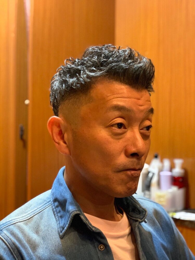 50代60代こそこだわりを！！かっこいいワイルド系ダンディフェードショート｜ヘアモードキクチ銀座店（ヘアモードキクチ